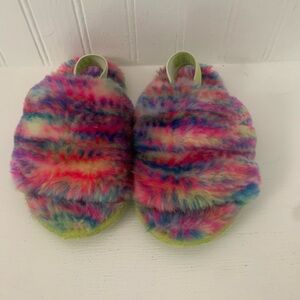 UGG Colorful Fuzzy Slippers